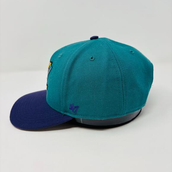 Mighty Ducks Hat Cap Snapback Mens 47 Brand Blue Throwback Vintage NHL Anaheim - Picture 3 of 8